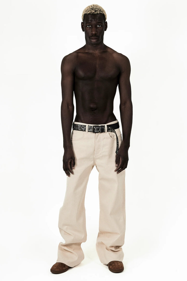 14OZ RÅ ECRU KRAFTIG DENIM